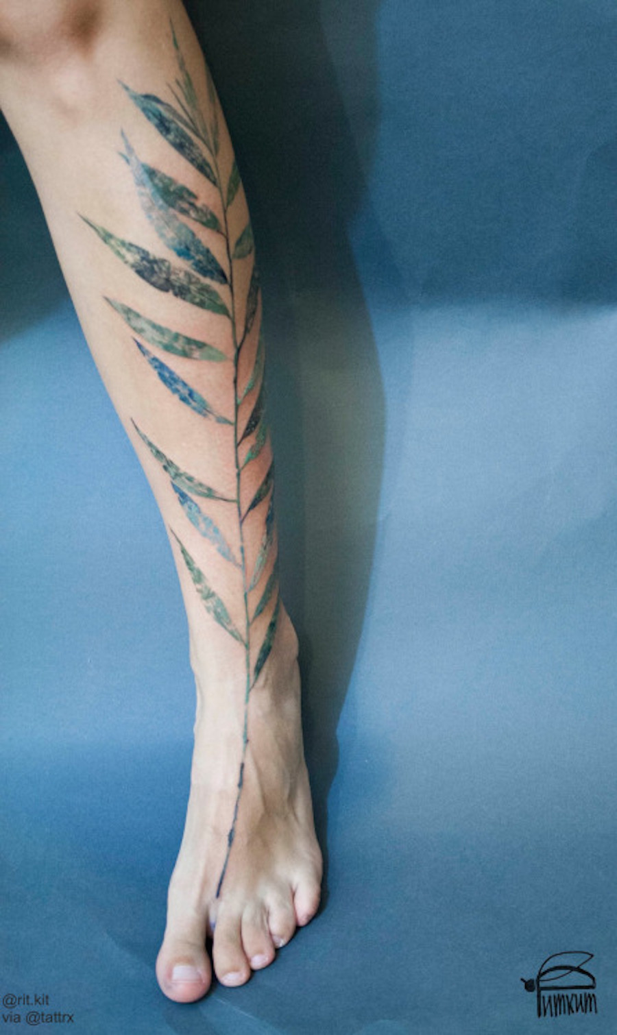 Invenive Leaf Tattoos by Rit Kit5