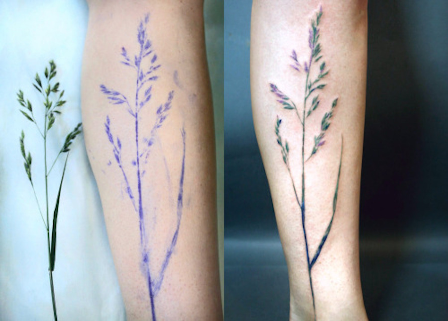 Invenive Leaf Tattoos by Rit Kit8