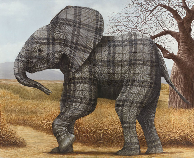 New Tartan Animals by Sean Landers-10