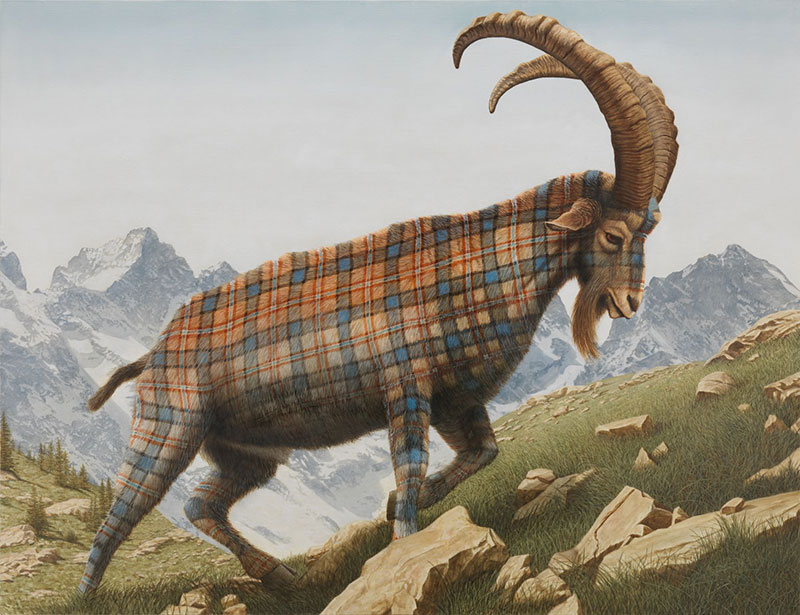 New Tartan Animals by Sean Landers-6