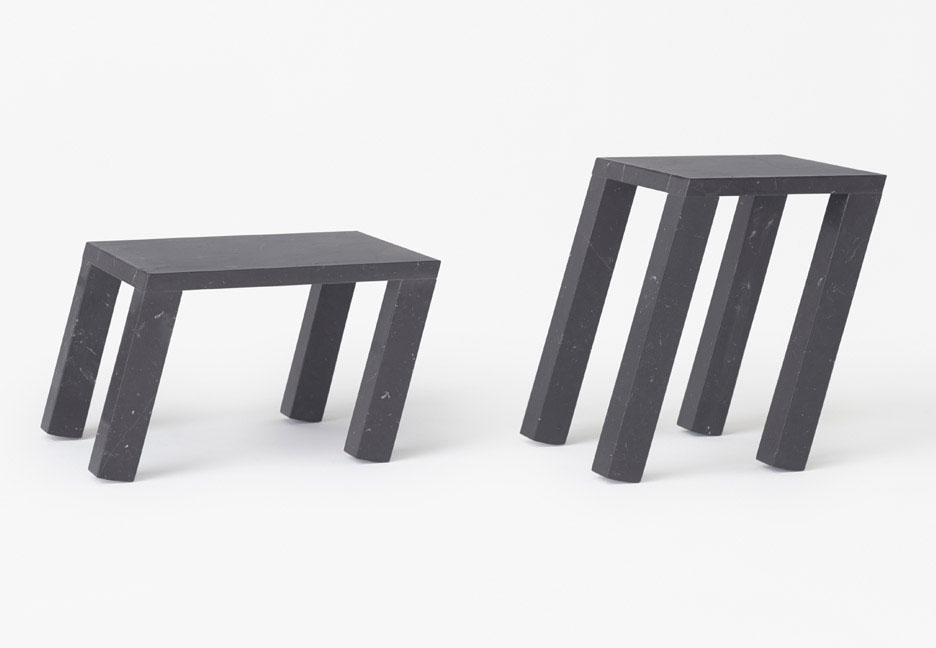 Sway Marble Tables by Nendo3