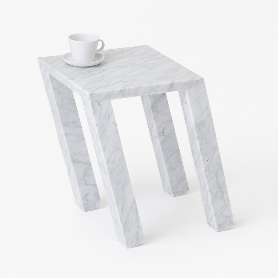 Sway Marble Tables by Nendo4