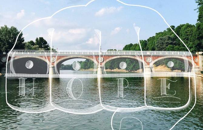 Zany Drawings over Holiday Pictures by Luciano Cina