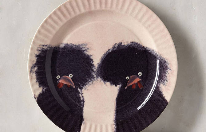 Adorable Chicken Plates by Holly Frean