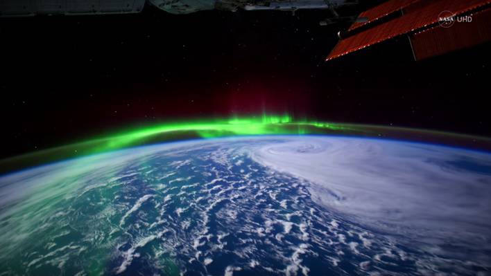 Stunning Aurora Borealis from Space