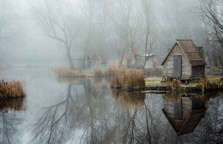 Mysterious Lakefront Habitations