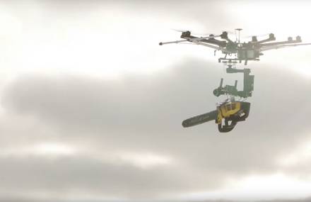 Epic Drone Built with A Chainsaw