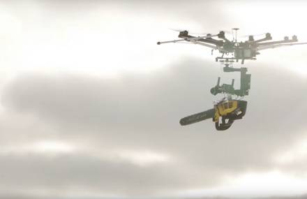 Epic Drone Built with A Chainsaw