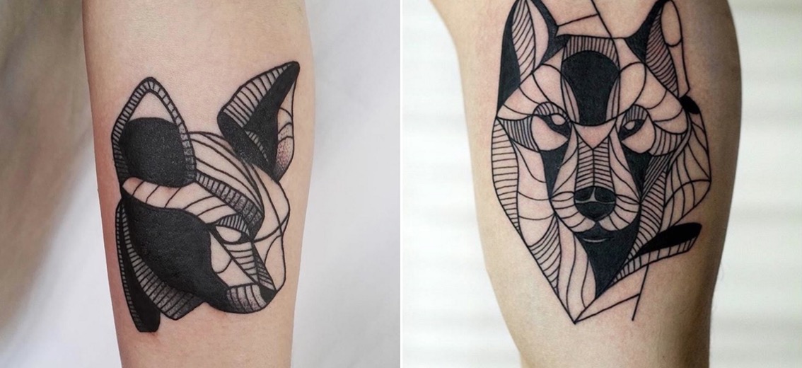 geometricalblacktattoosanimals0