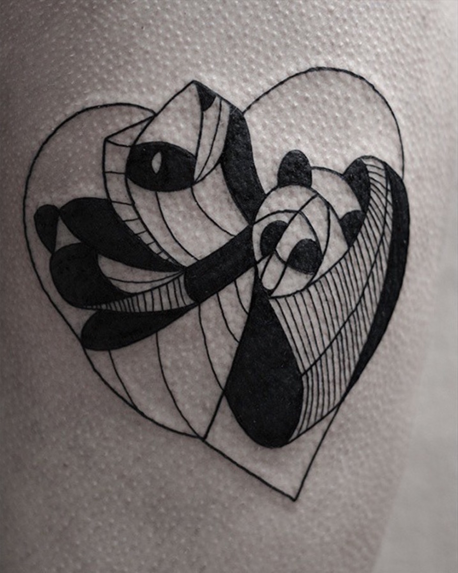 geometricalblacktattoosanimals7