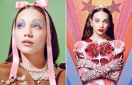 Glittered Maddie Ziegler for Paper Magazine