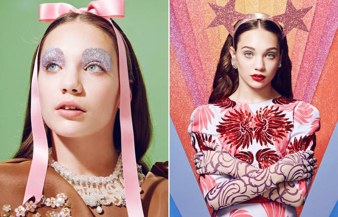 Glittered Maddie Ziegler for Paper Magazine