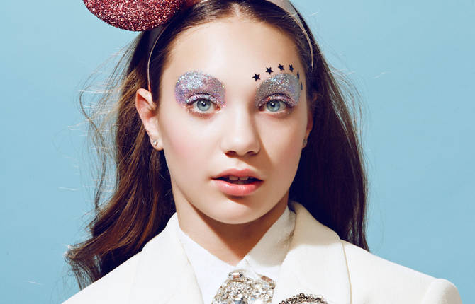 Glittered Maddie Ziegler for Paper Magazine