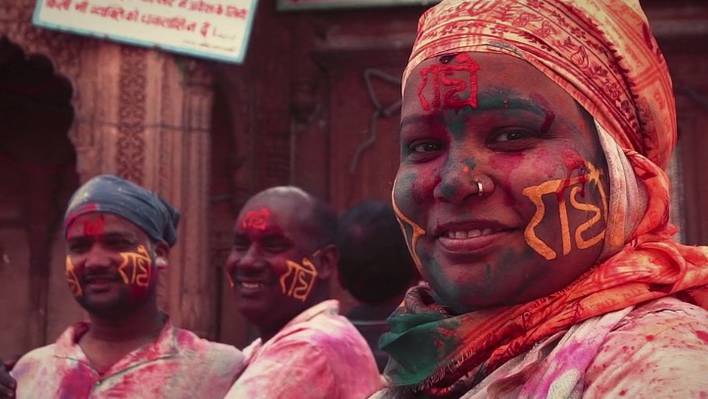 Portrait of Colours at Holi Festival