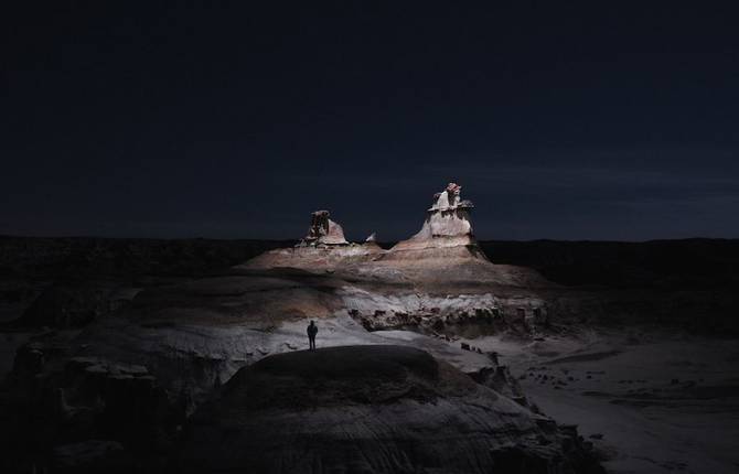 Enlightened Landscapes Pictures Took with LED on Drones