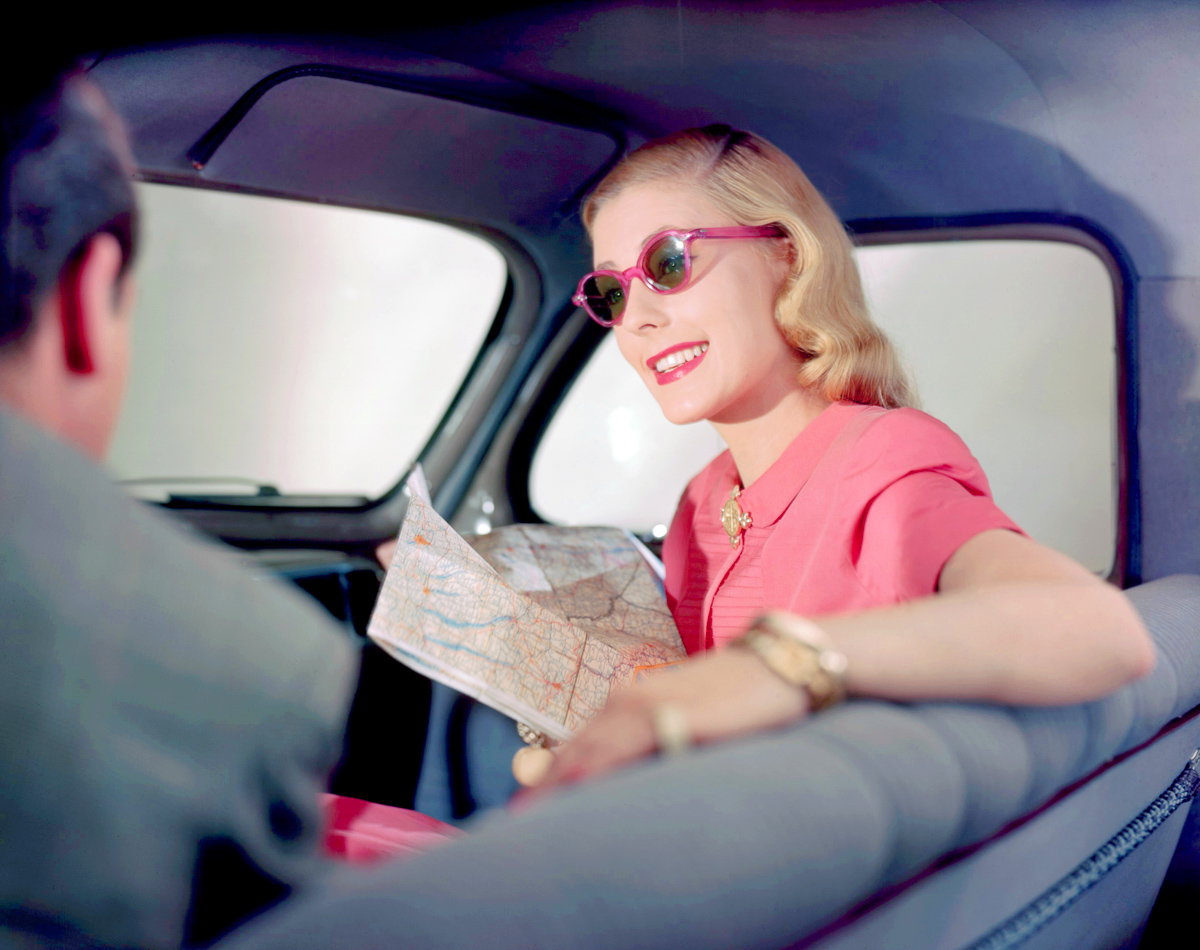 Barbara Tollgren Modeling in a Car