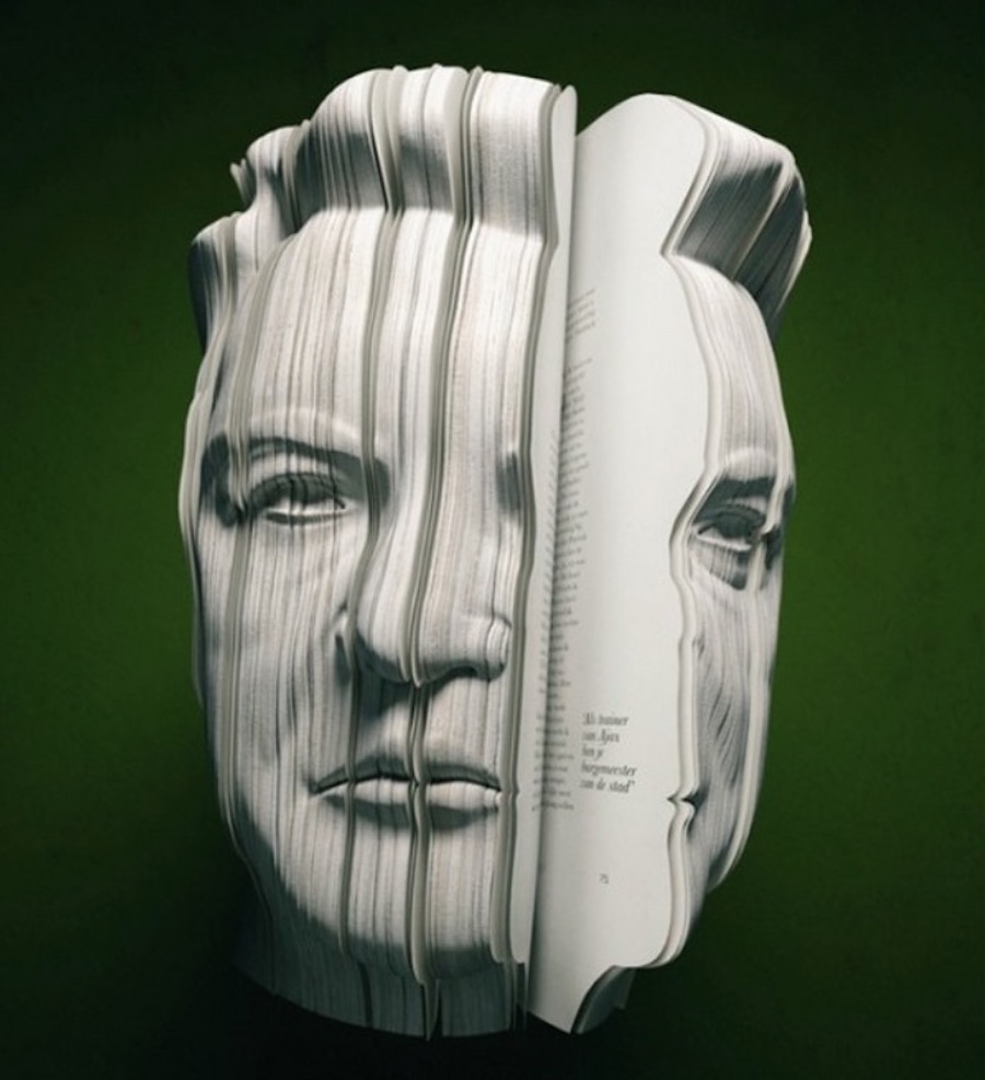 realisticbooksculpturesportrayingfamouspersonalities-2