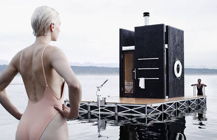 Unique Floating Sauna on a Seattle Lake