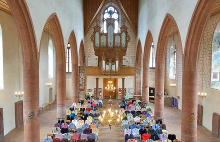 150 Invisible People Installation in a Church