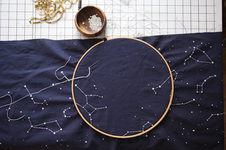 Constellations Stitched on Decorative Items9