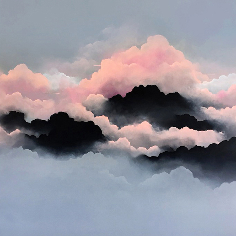Dreamy Pink Clouds Paintings3