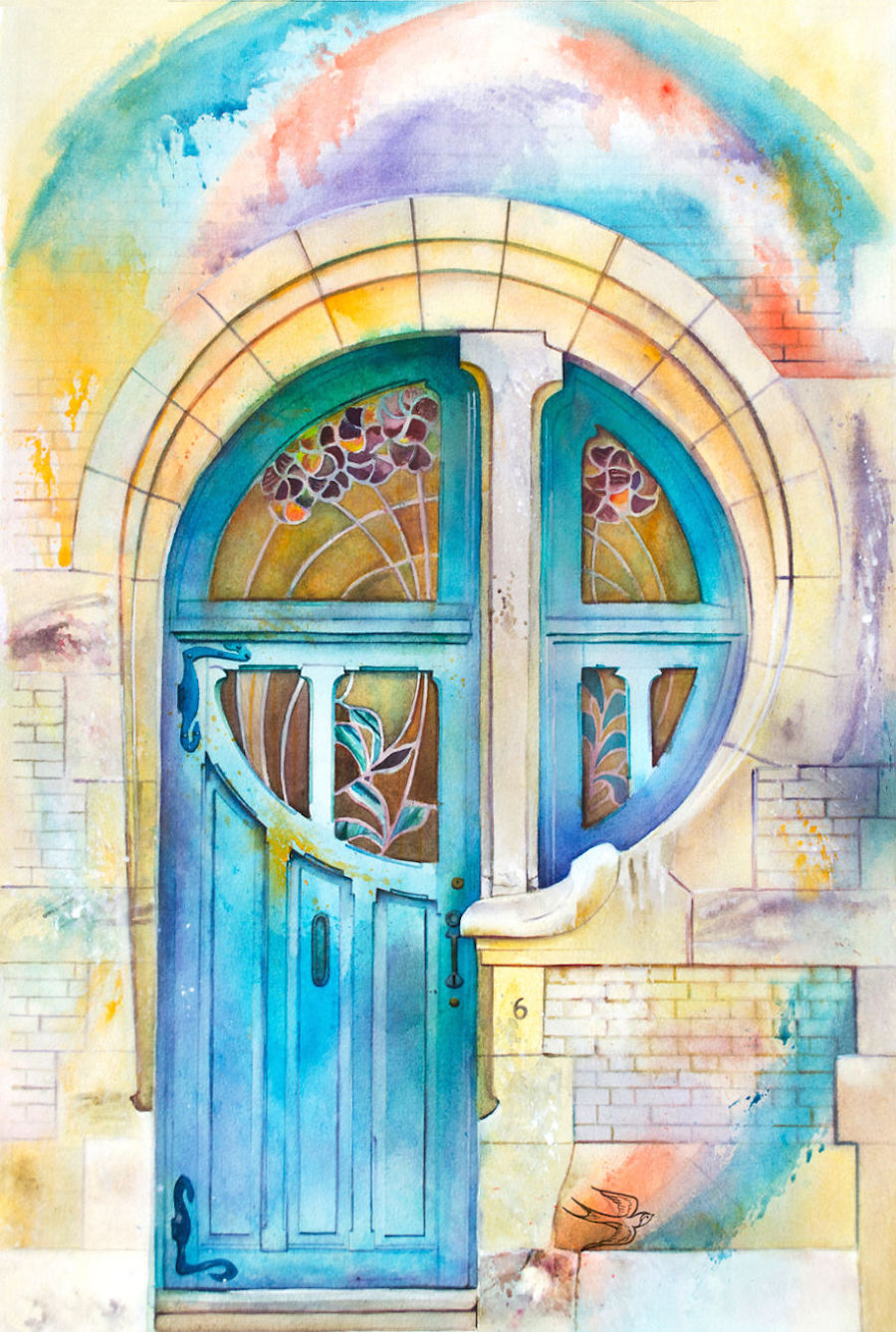 European Doors in Watercolor4