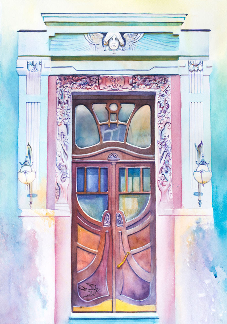 European Doors in Watercolor5