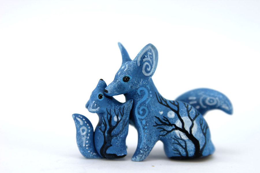 Fantasy Creatures Made of Clay and Acrylic1