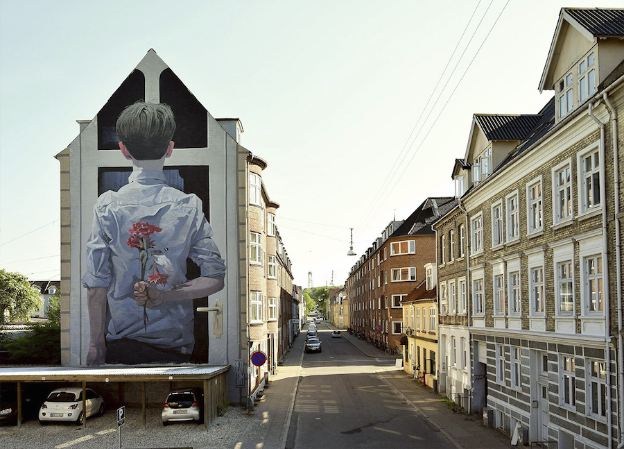 Giant Comical Mural by BEZT in Denmark1