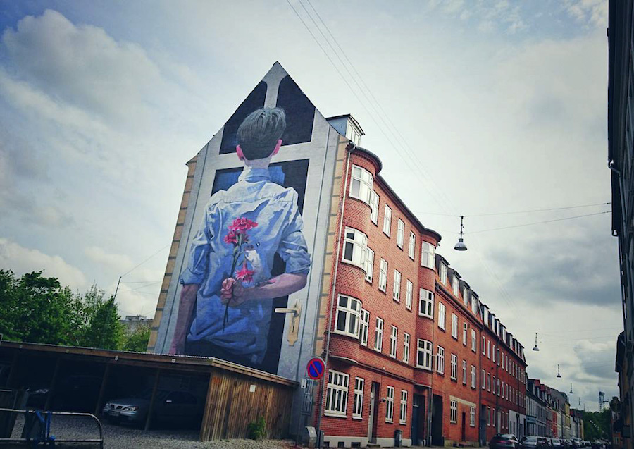 Giant Comical Mural by BEZT in Denmark2