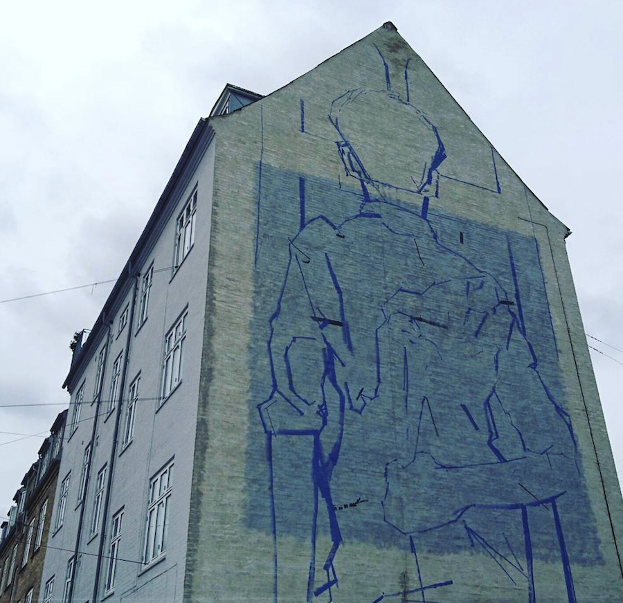 Giant Comical Mural by BEZT in Denmark4