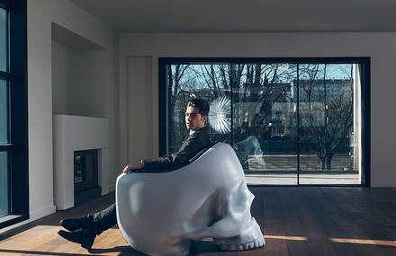 Giant Skull Armchair Designed by Gregory Besson