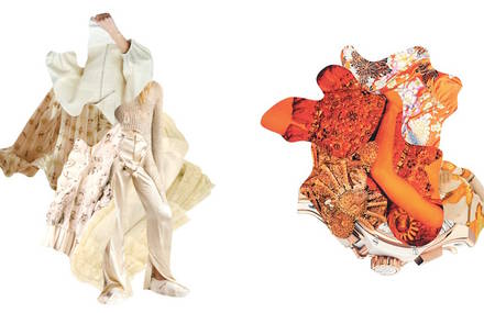 Handmade Vintage Fashion Collages