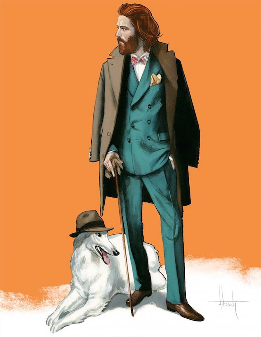 Illustrations of Gentlemen's Fashion by Fernando Vicente3
