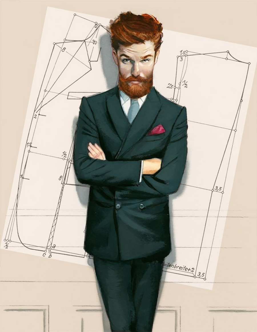 Illustrations of Gentlemen's Fashion by Fernando Vicente4