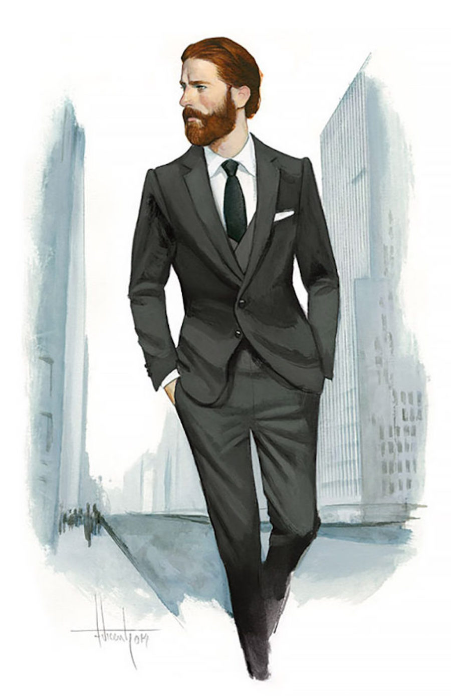 Illustrations of Gentlemen's Fashion by Fernando Vicente8
