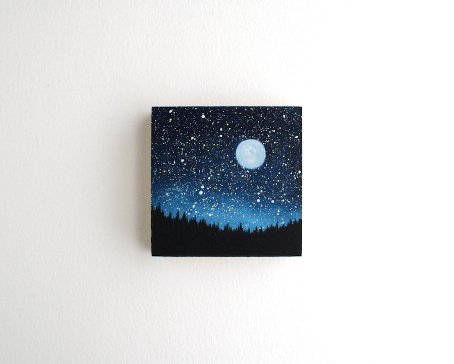 Impressive Miniature Paintings of Starry Nights6
