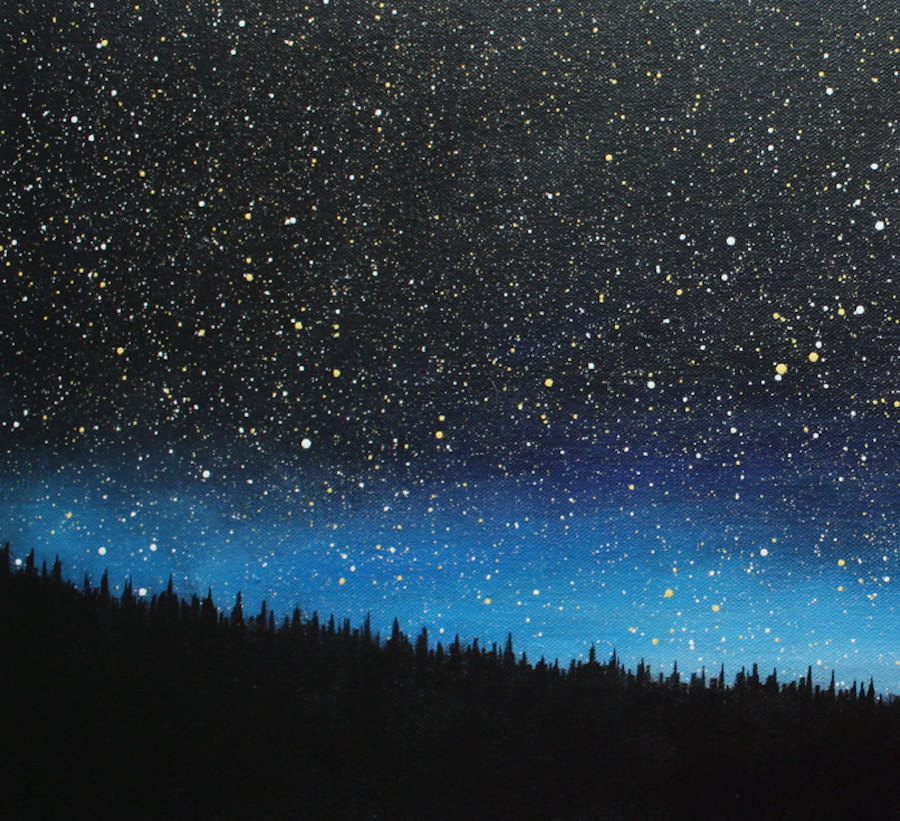 Impressive Miniature Paintings of Starry Nights9