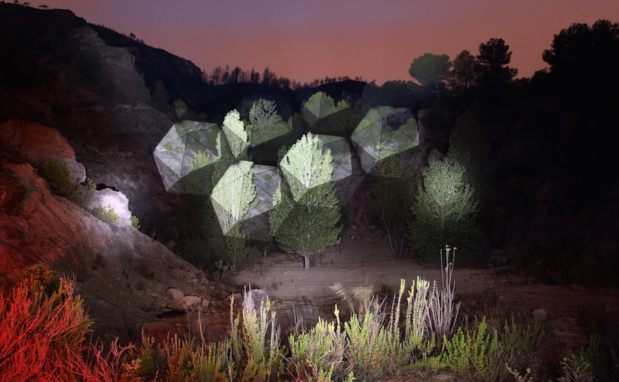 Natural Landscapes Illuminated with Geometric Shapes5