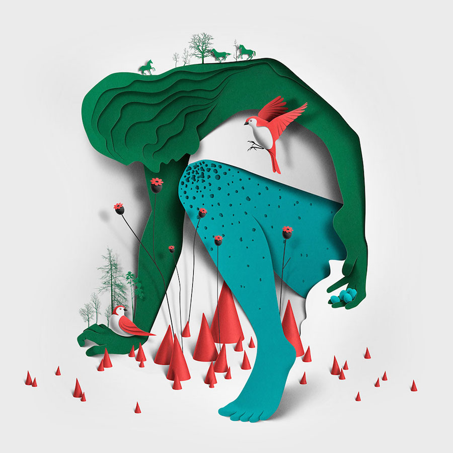 New Illustrations Including Paper Cuts by Eiko Ojala1