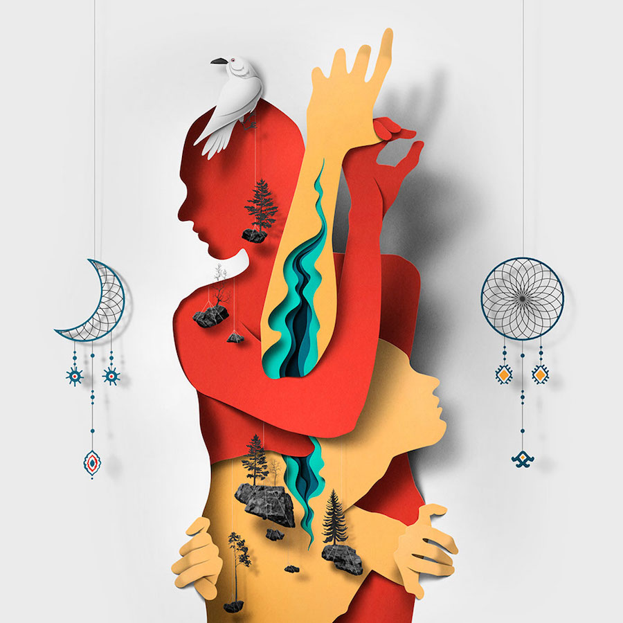 New Illustrations Including Paper Cuts by Eiko Ojala4