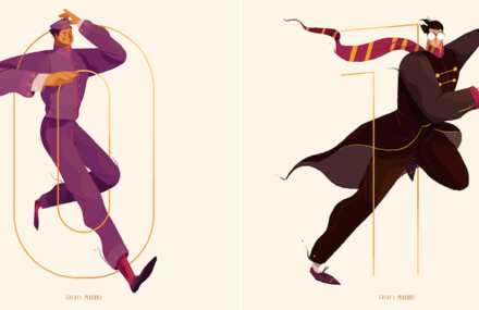 Nice Illustrations of Characters and Numbers