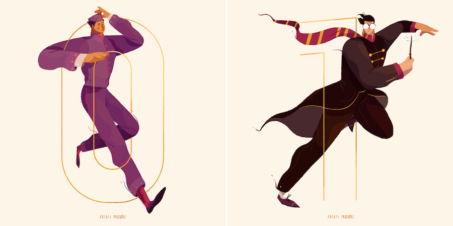 Nice Illustrations of Characters and Numbers0