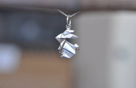 Origami Silver Necklaces by Jamber Jewels