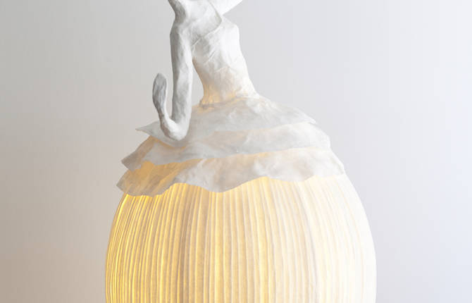 Papier-Mâché Lamp Sculptures