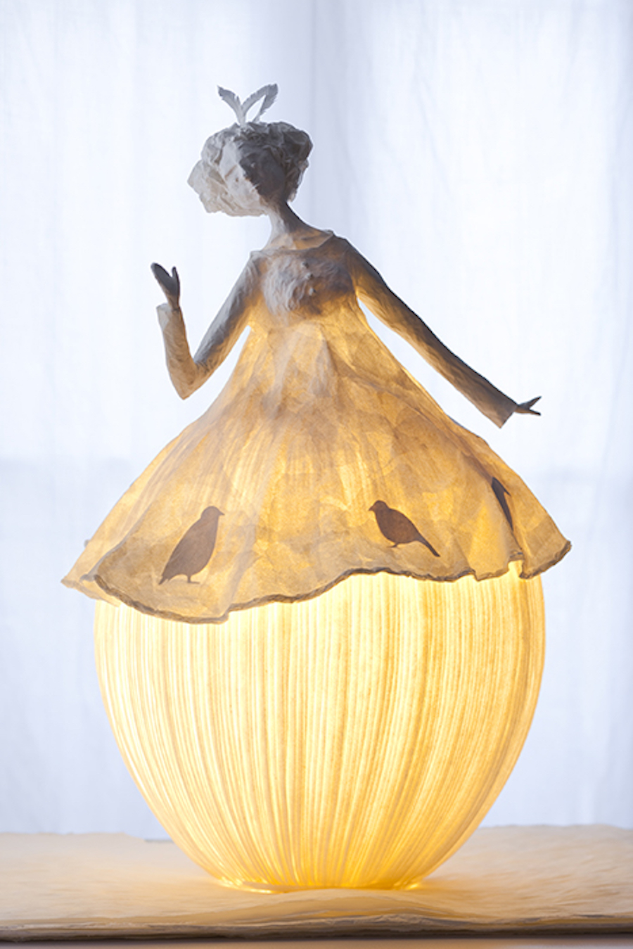 Papier-Mâché Lamp Sculptures8