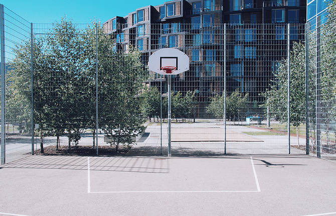 Photography of Basketball Courts over the World