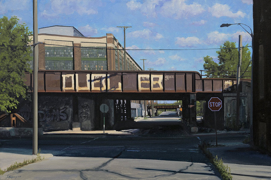 Realistic Paintings of Detroit by Stephen Magsig10