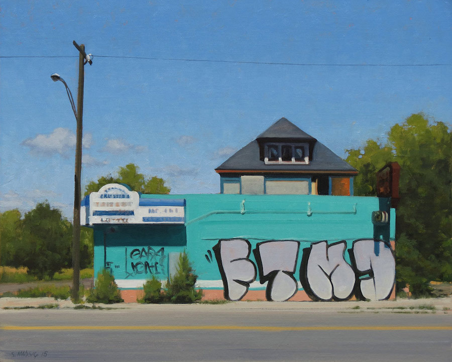 Realistic Paintings of Detroit by Stephen Magsig4