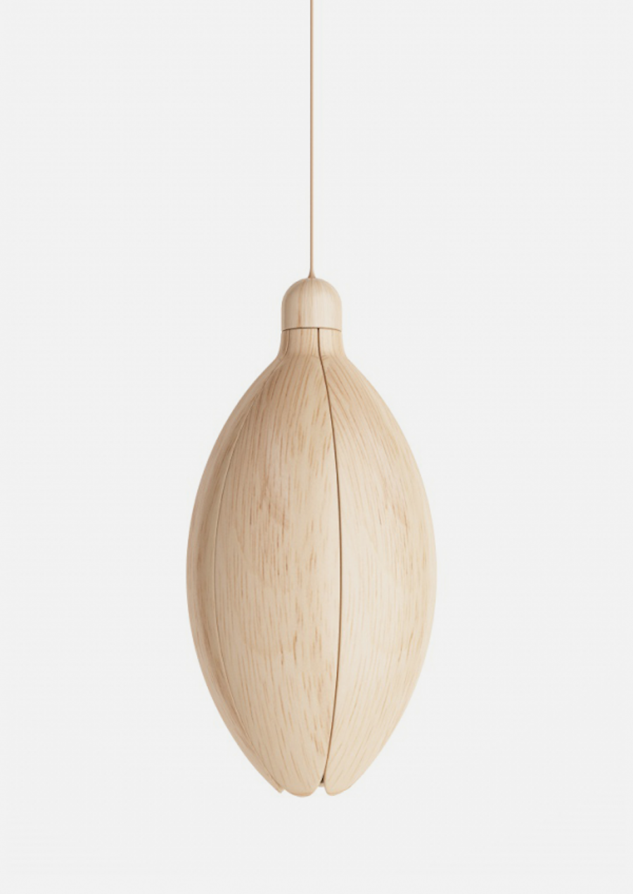 Smart Wooden Flower-Shaped Lamp2